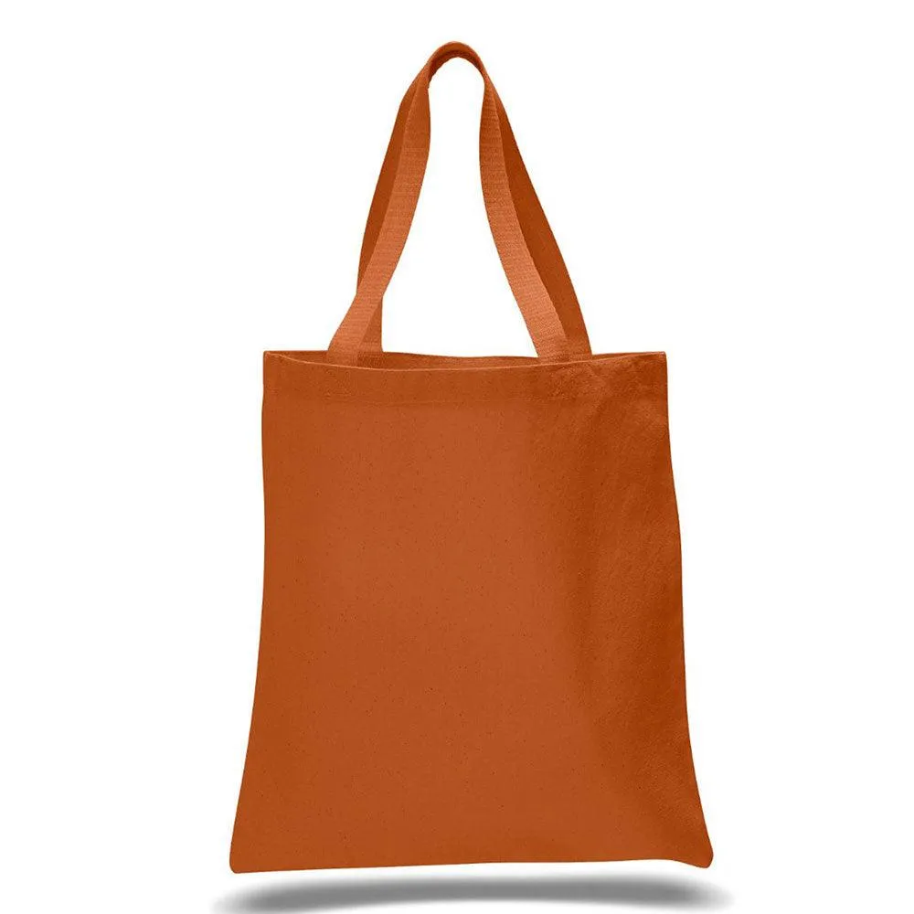 12 Oz. Colored Canvas Simple Tote Bag Printed with a Customizable STACK COLLECTION Design