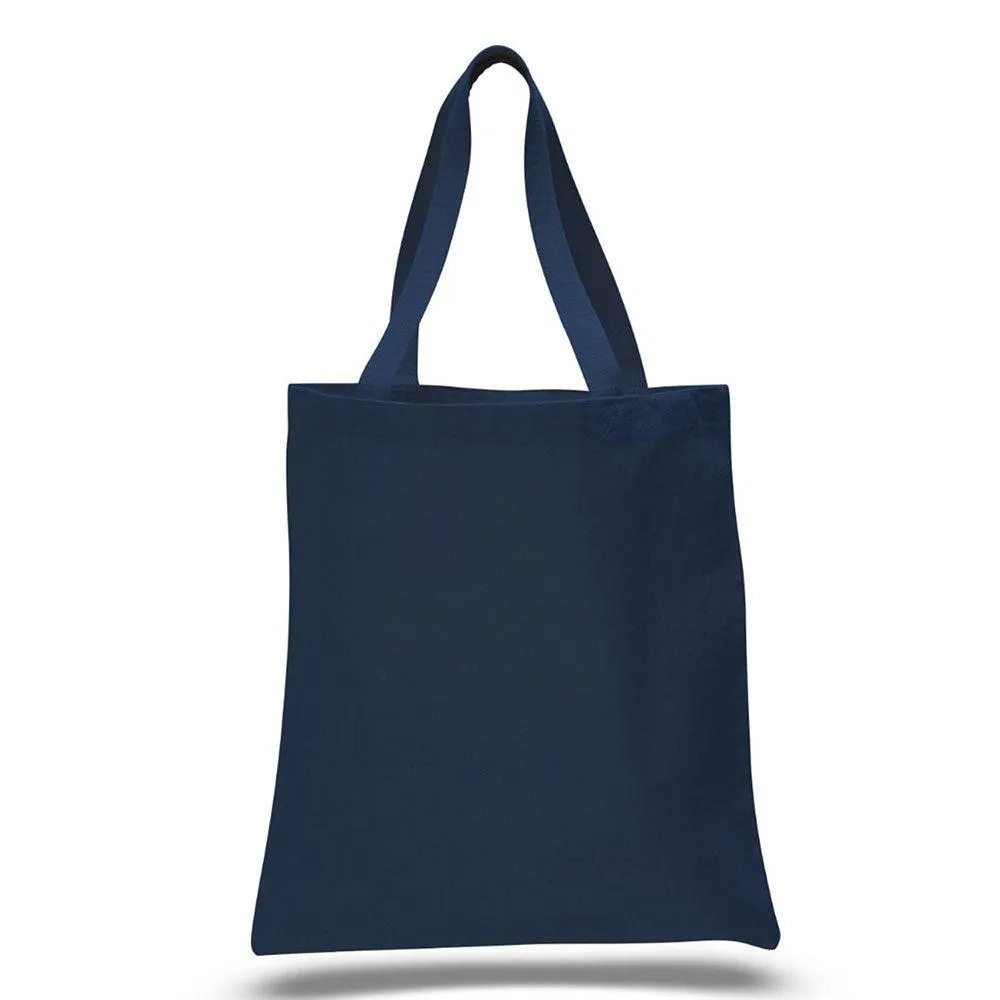 12 Oz. Colored Canvas Simple Tote Bag Printed with a Customizable STACK COLLECTION Design