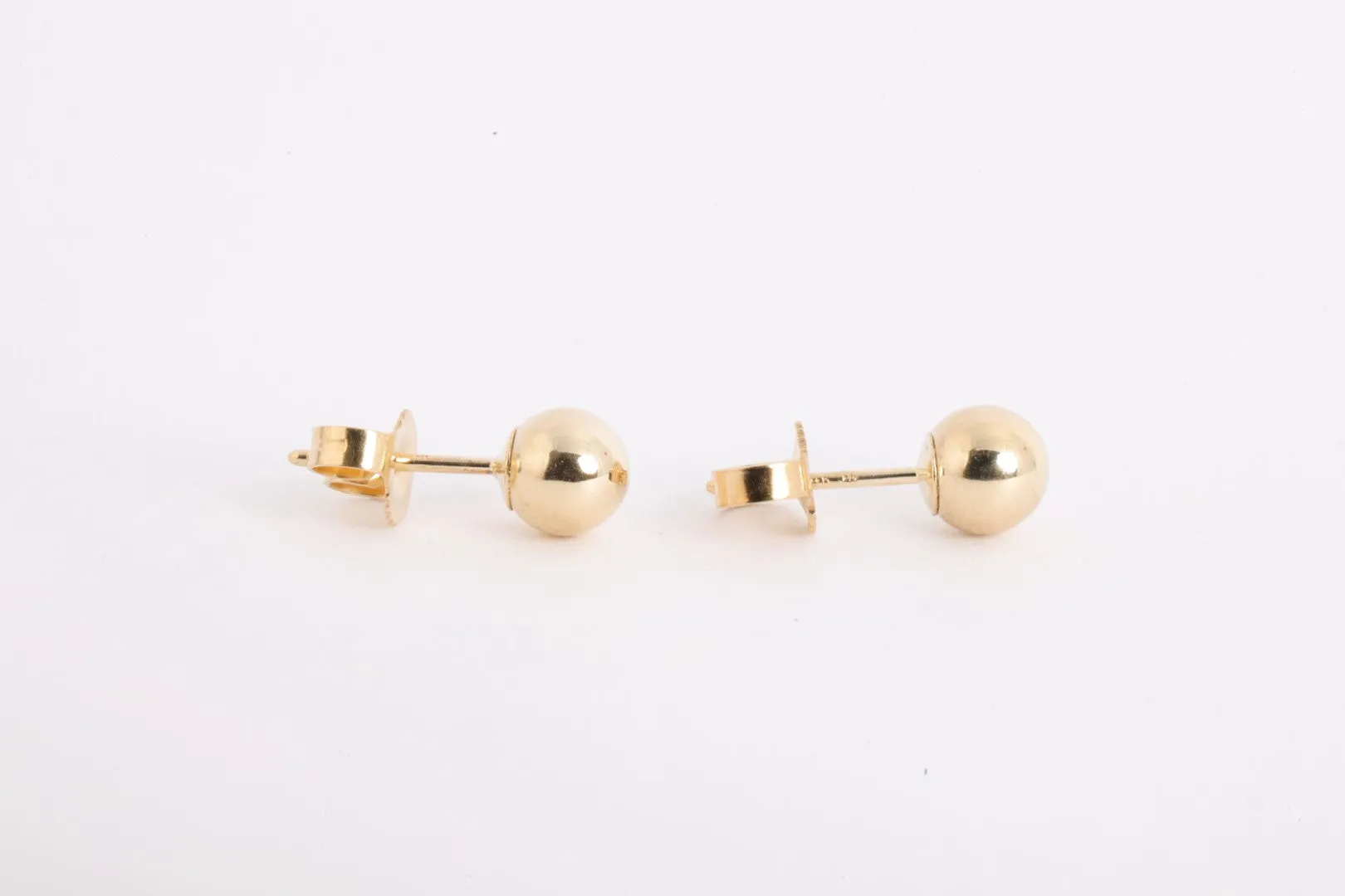 14k Yellow Gold Ball Stud Earrings (0.44g.)