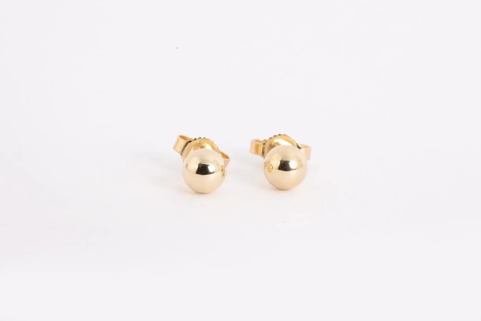 14k Yellow Gold Ball Stud Earrings (0.44g.)