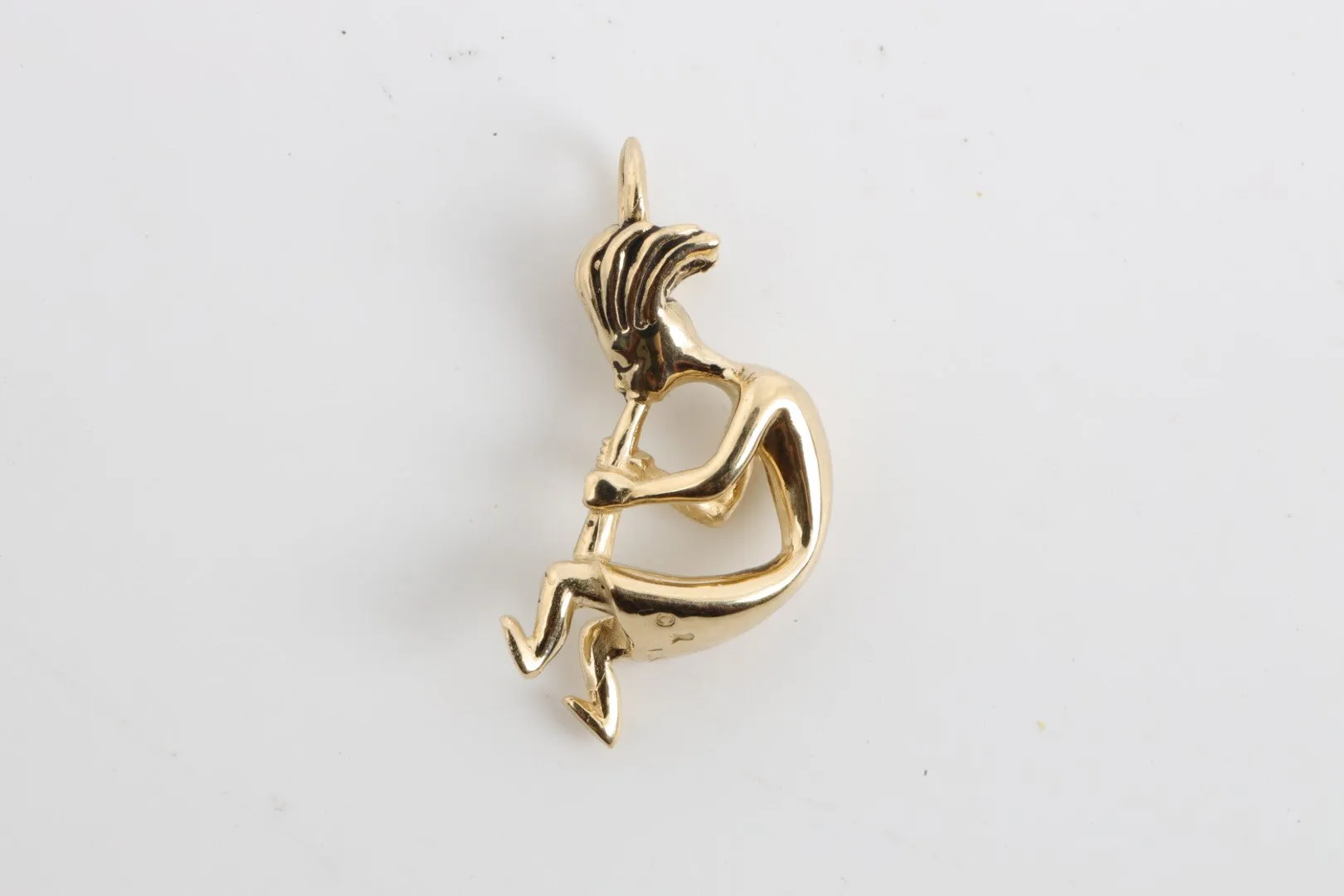 14k Yellow Gold Kokopelli Pendant (5.81g.)