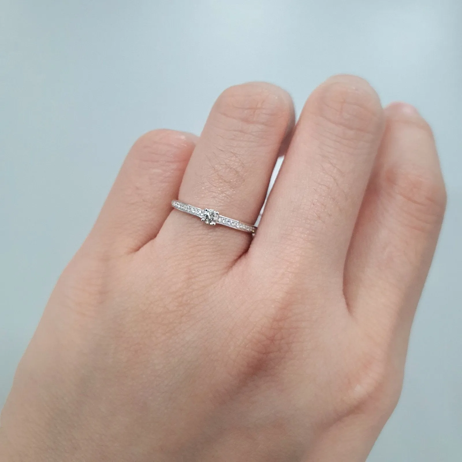 .18ctw Diamond Pavé Engagement Ring