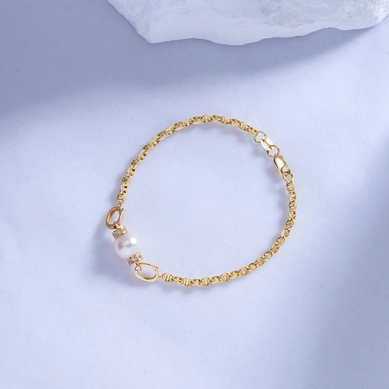 18K Freshwater Pearl Bracelet KB00014