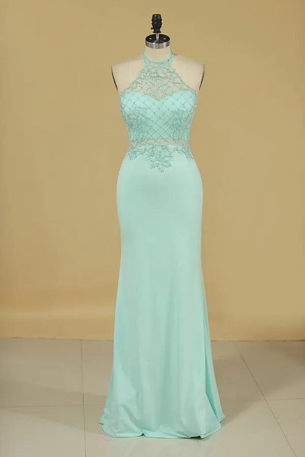 2024 Spandex Mermaid Prom Dresses With PNLSRTHE