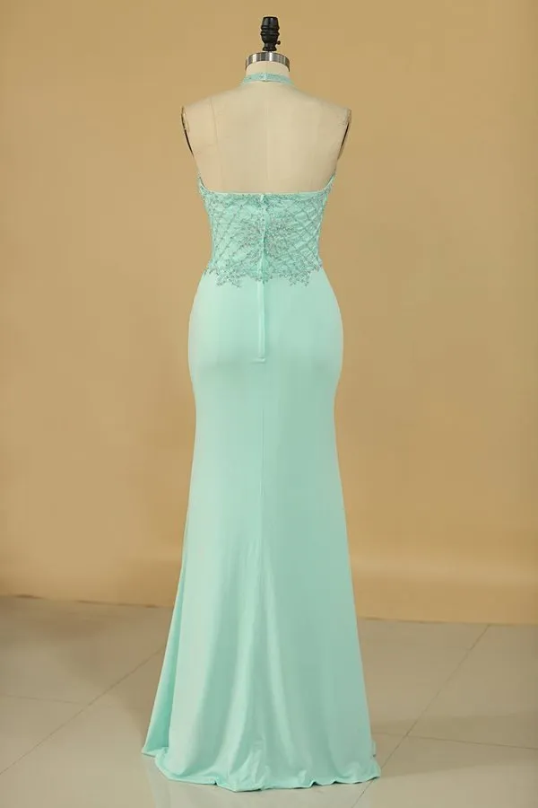 2024 Spandex Mermaid Prom Dresses With PNLSRTHE