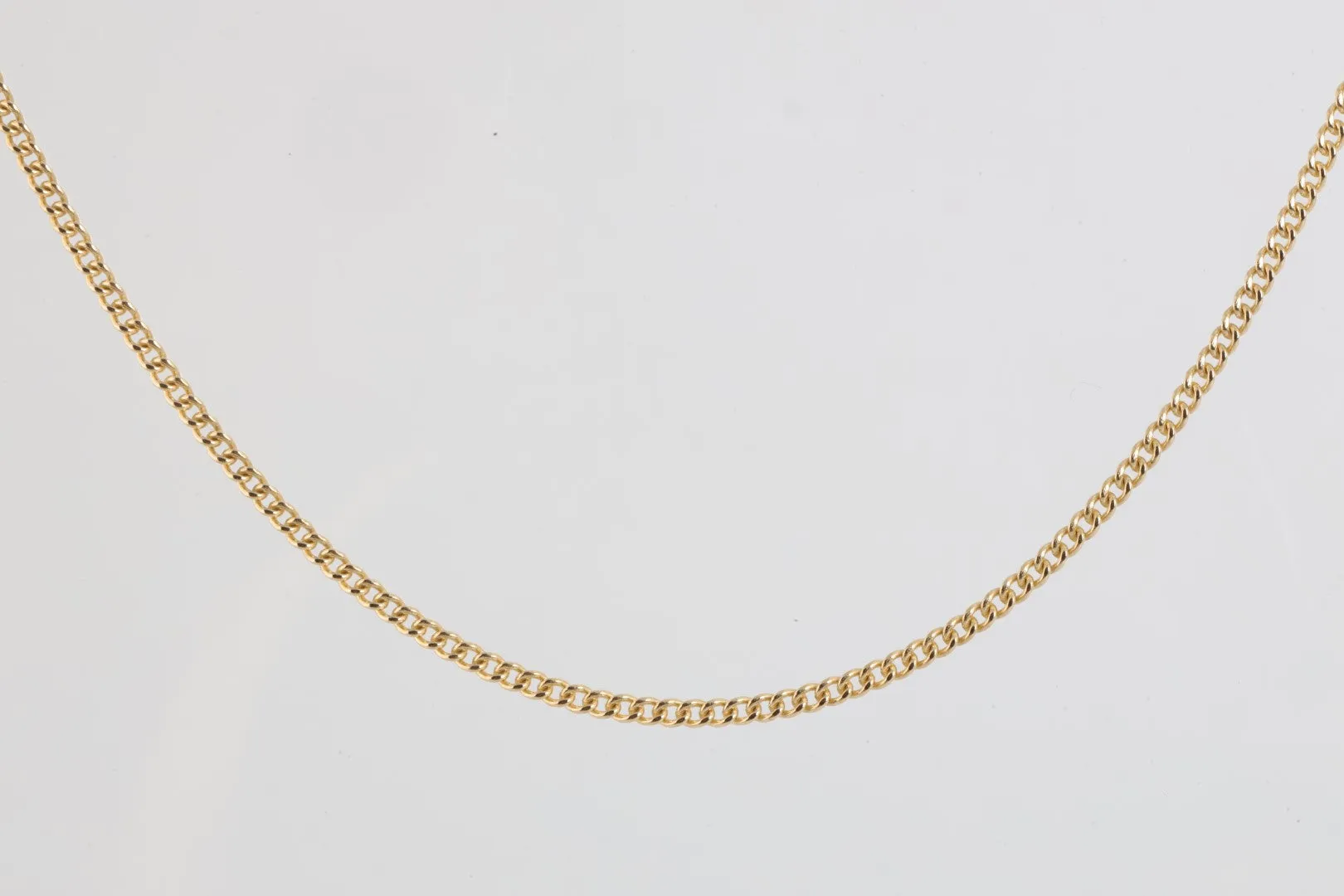 22" 14k Yellow Gold Curb Chain Necklace (6.01g.)