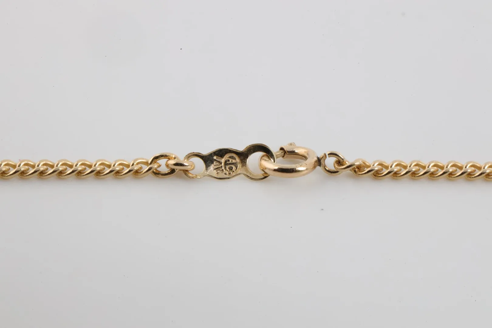 22" 14k Yellow Gold Curb Chain Necklace (6.01g.)