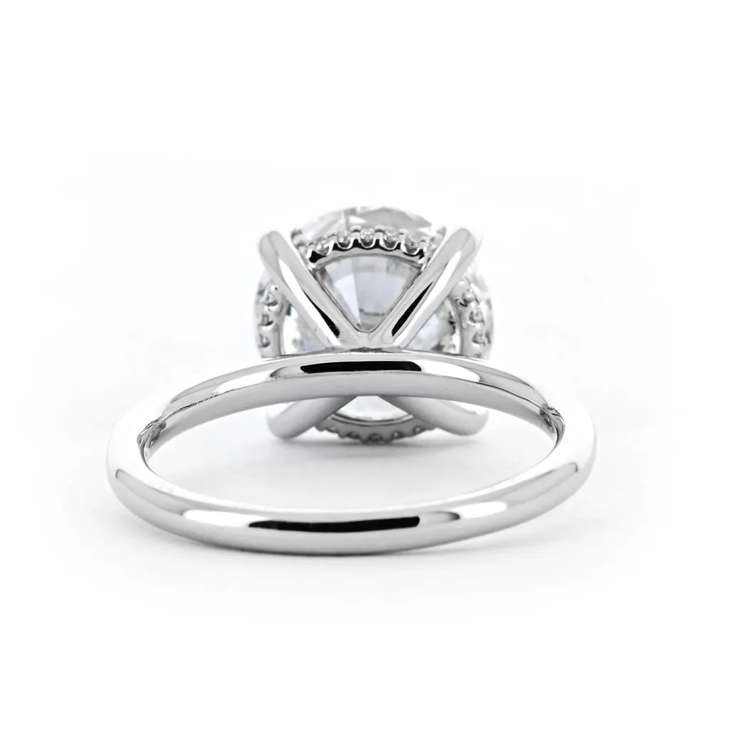 4.28ctw Round Lab-Grown Diamond Engagement Ring, Signature Solitaire - 950 Platinum