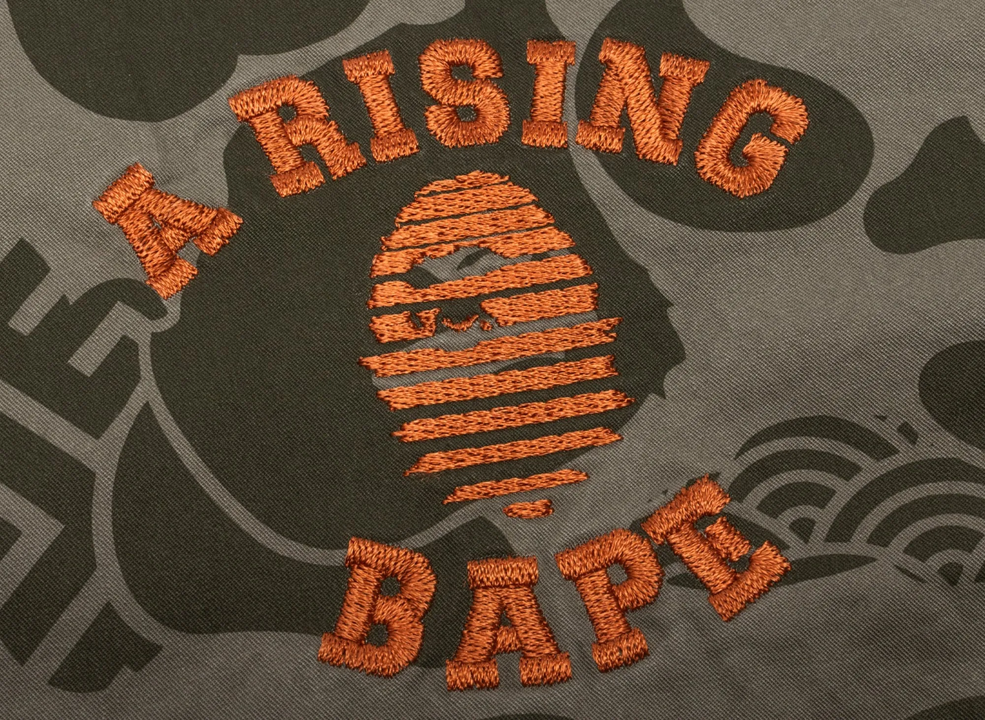 A Bathing Ape Asia Camo Zip Jacket in Olive xld