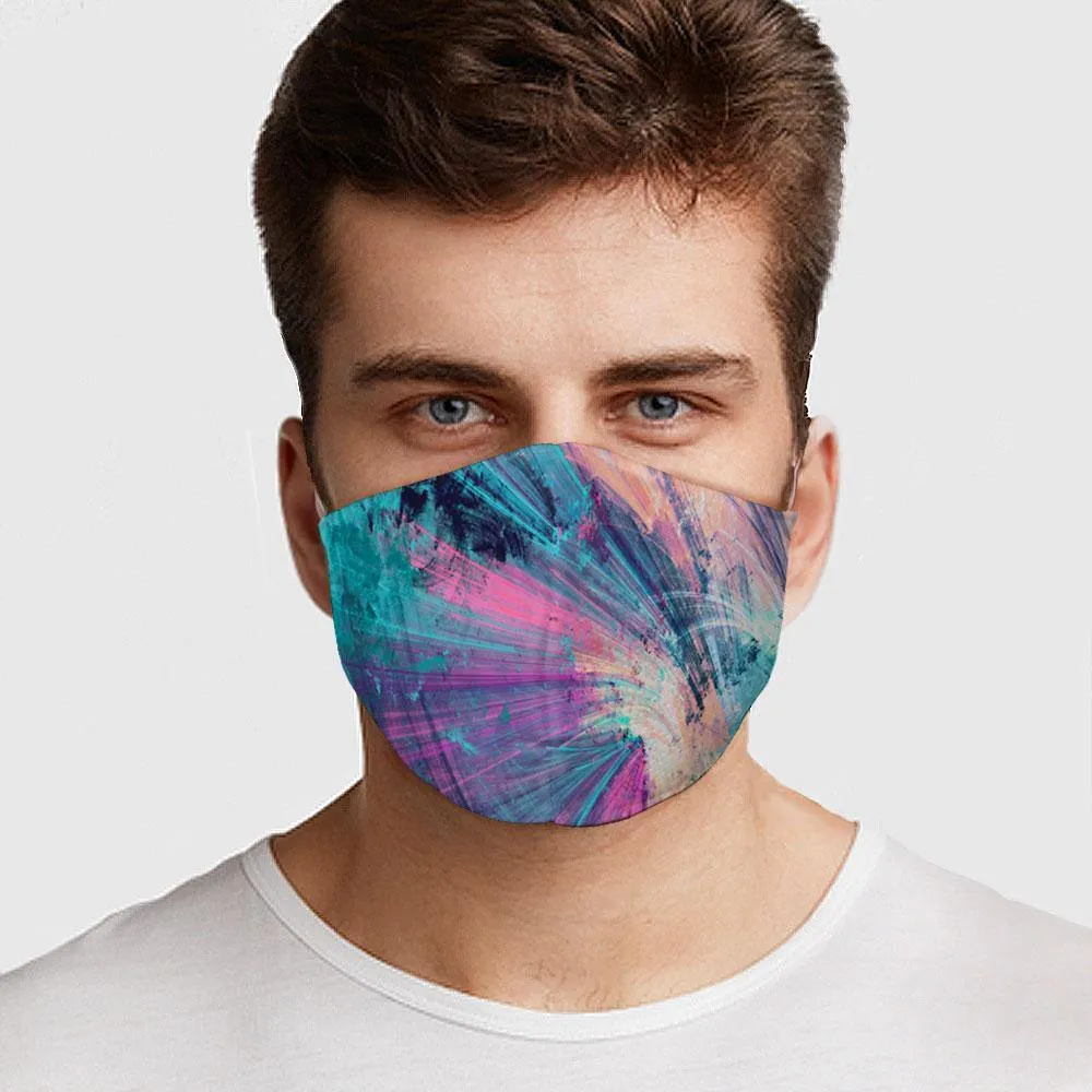 Abstract Colors Face Cover