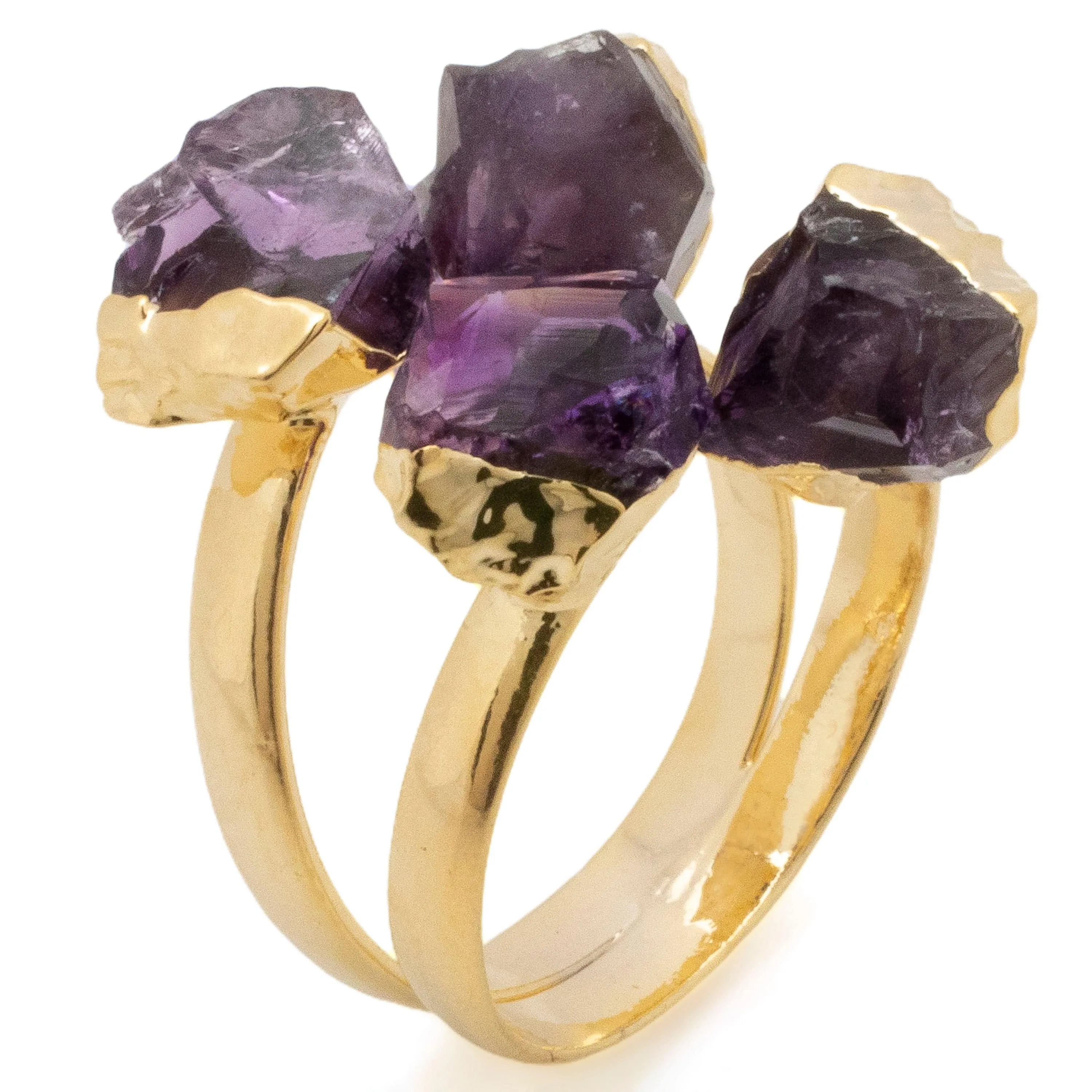 Adjustable Amethyst Ring