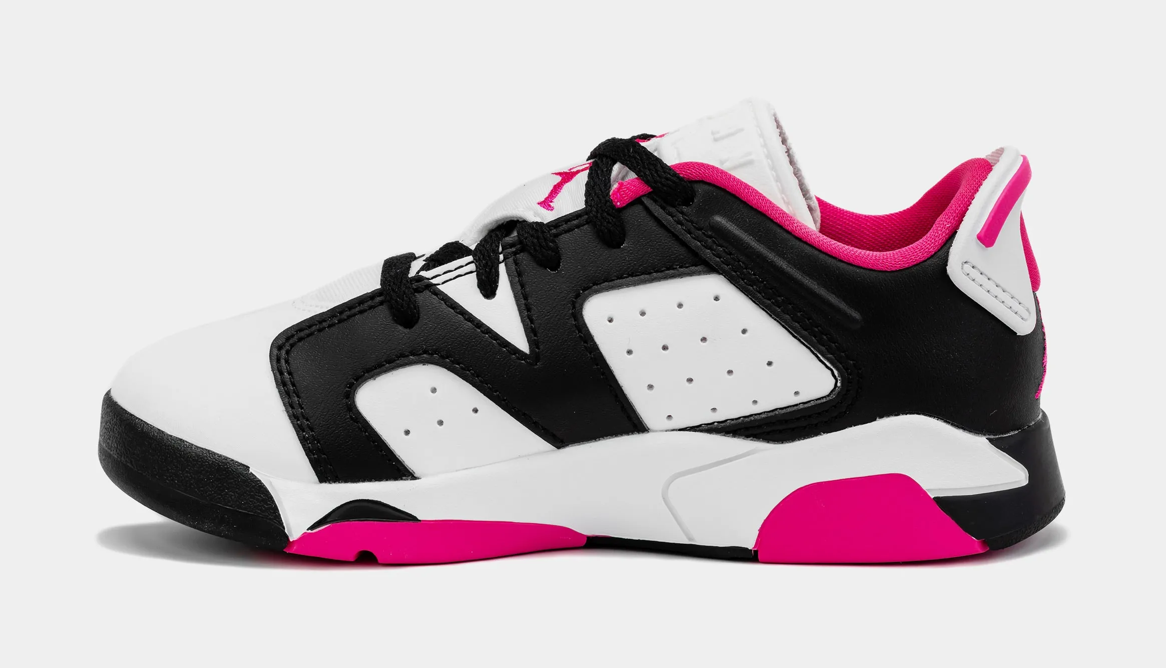 Air Jordan 6 Retro Low Fierce Pink Preschool Lifestyle Shoes (Black/Fierce Pink)