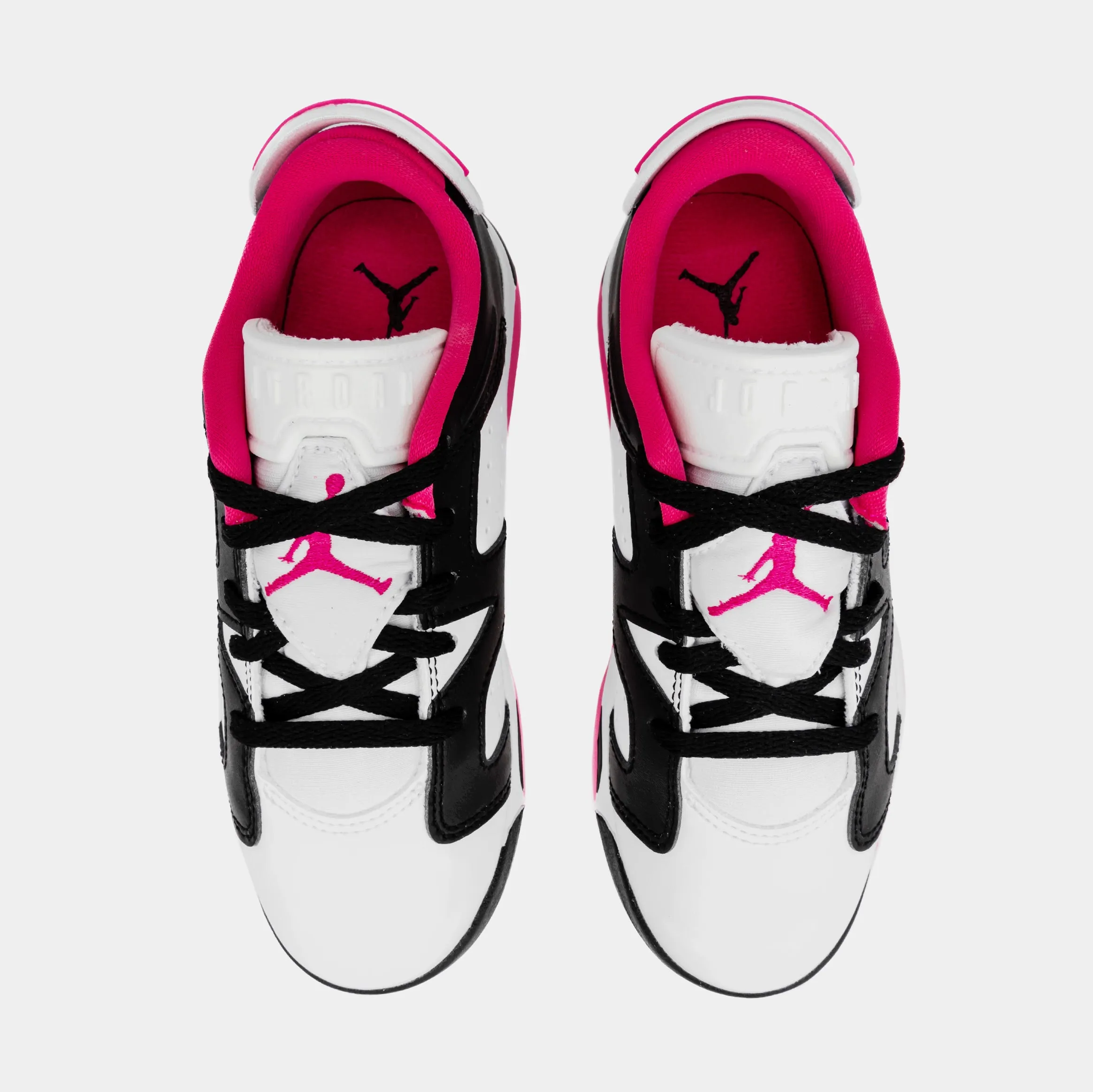 Air Jordan 6 Retro Low Fierce Pink Preschool Lifestyle Shoes (Black/Fierce Pink)