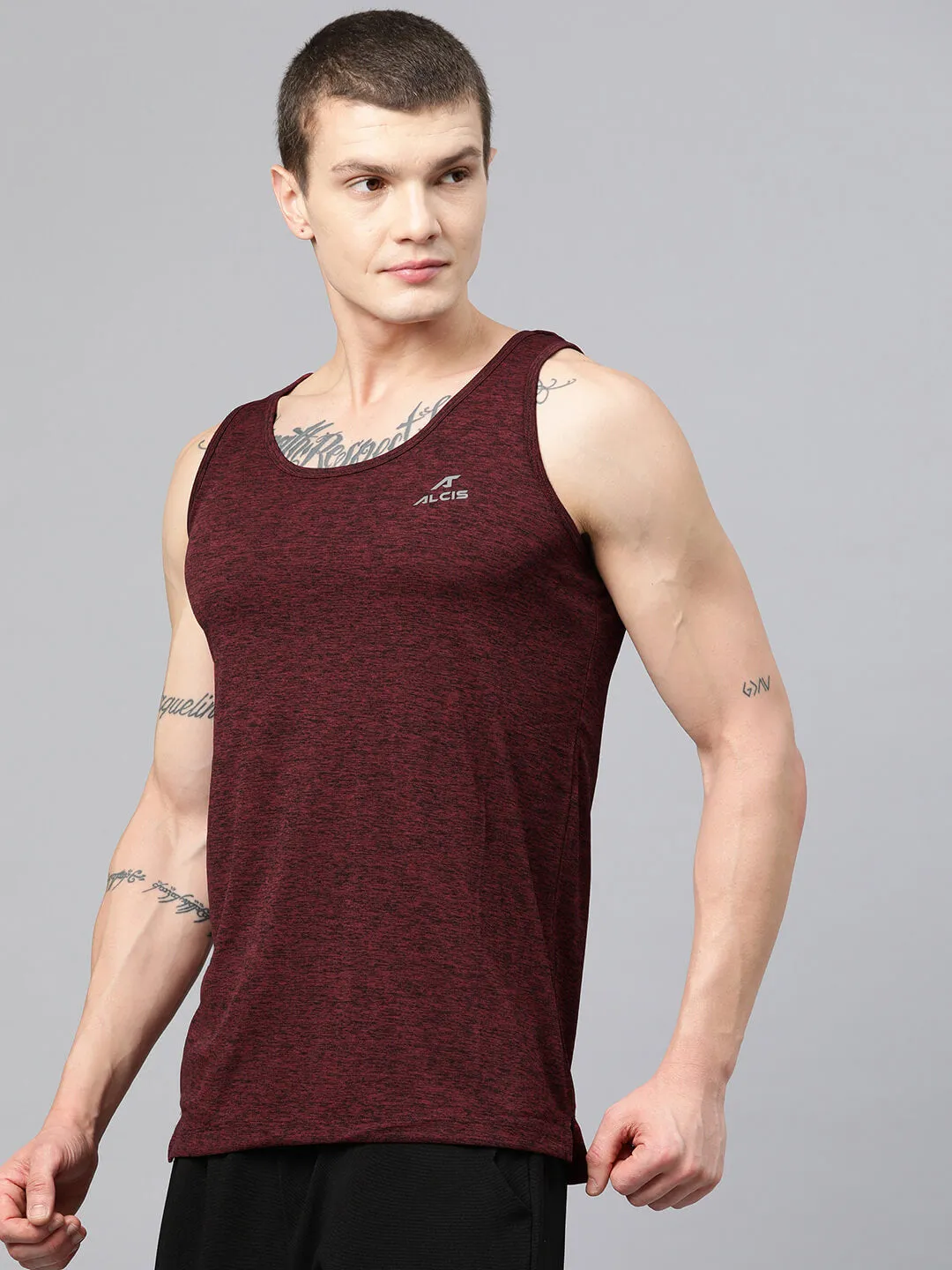 Alcis Men Anti Static Slim Fit T-shirt