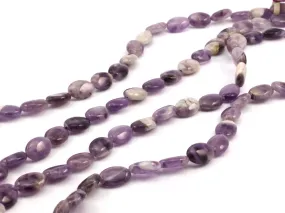 Amethyst 10x8mm Oval Gemstone Beads Full Strand 15.5 Inches G213 T035