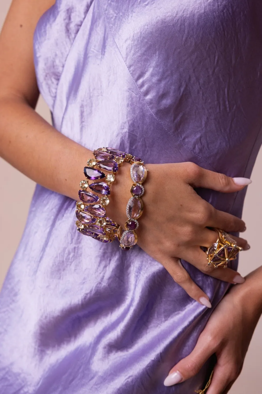 Amethyst Citrine Bracelet