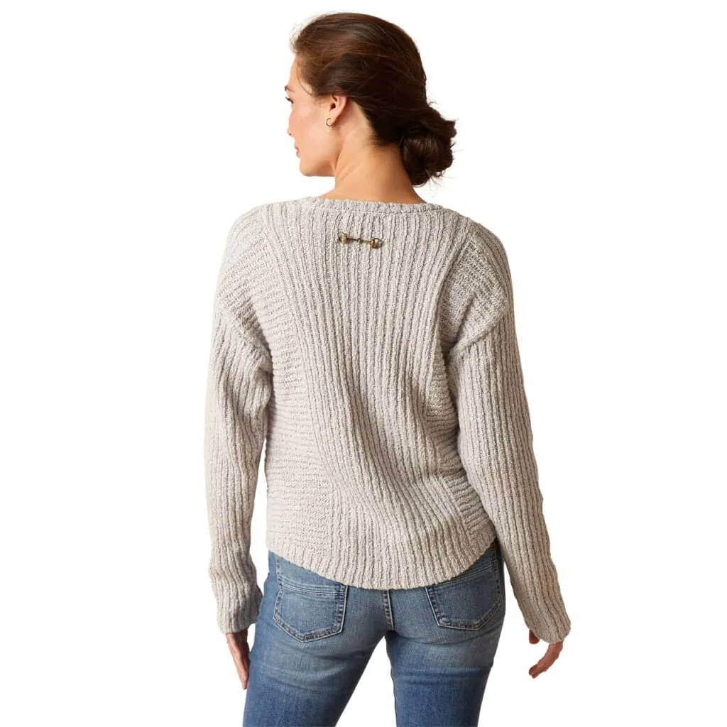 Ariat Ladies Daneway Sweater Heather Grey