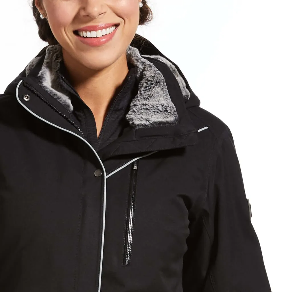 Ariat Ladies Tempest Long Insulated H20 Parka Black