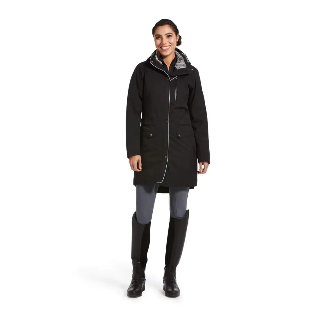 Ariat Ladies Tempest Long Insulated H20 Parka Black