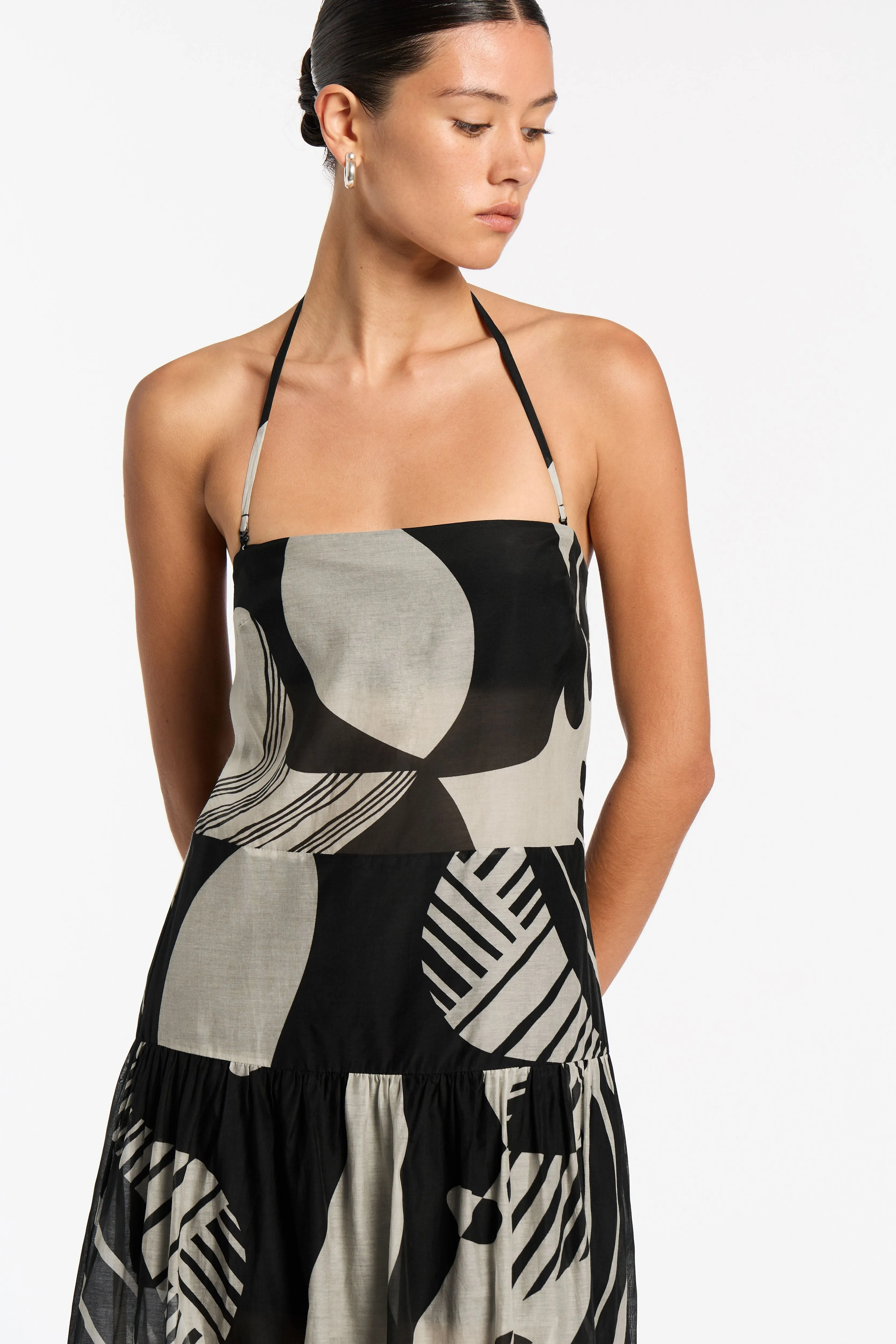 ASSEMBLAGE STRAPLESS MAXI DRESS-MATISSE PRINT