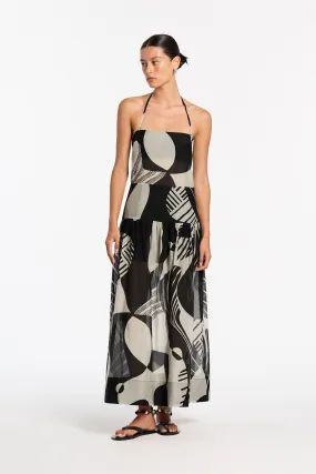 ASSEMBLAGE STRAPLESS MAXI DRESS-MATISSE PRINT