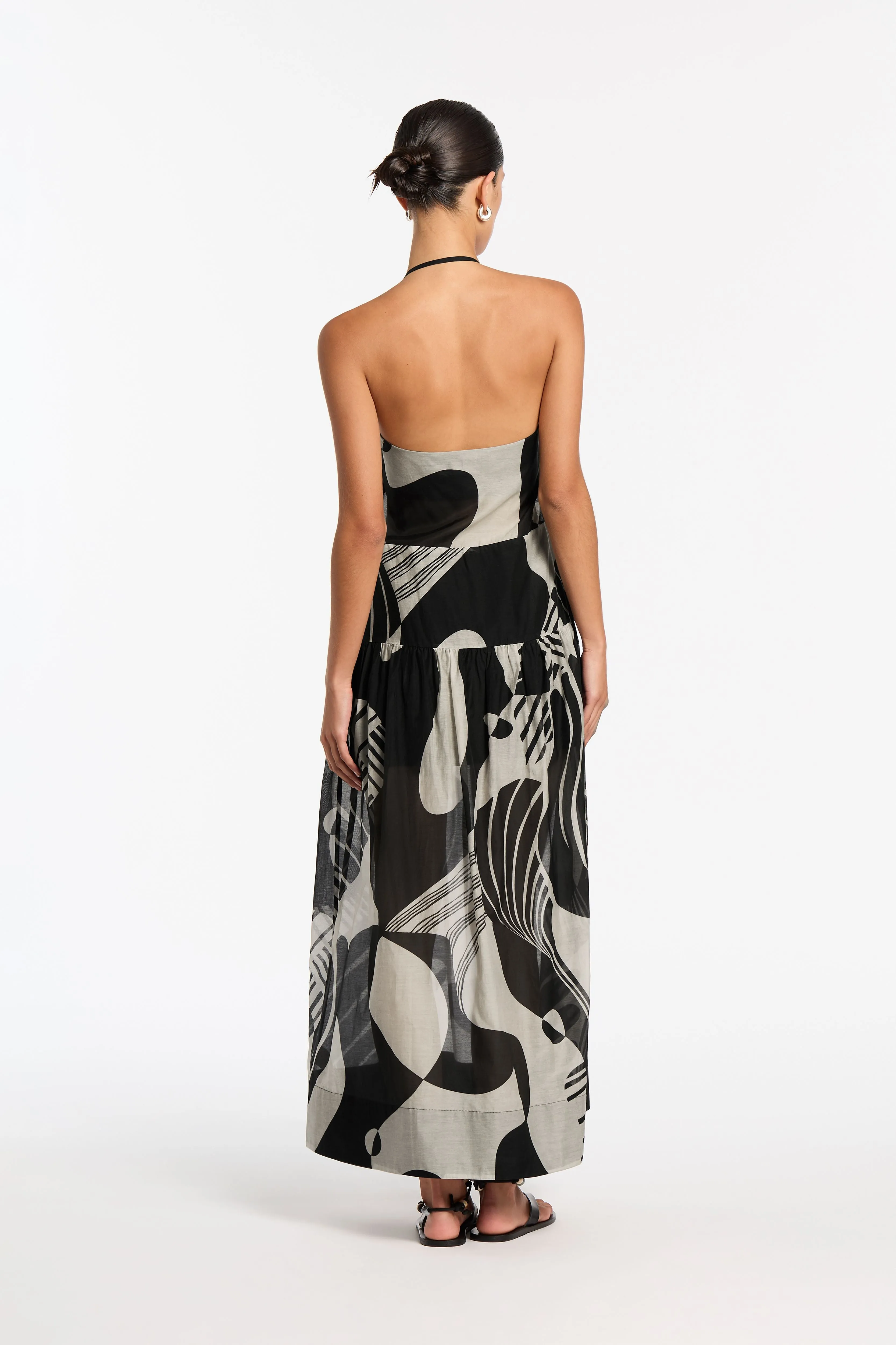 ASSEMBLAGE STRAPLESS MAXI DRESS-MATISSE PRINT