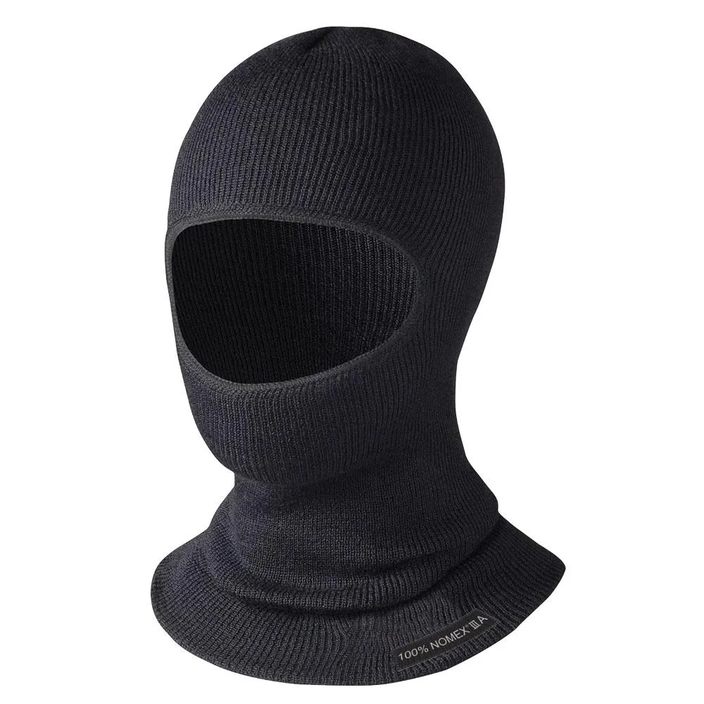 Balaclava - Pioneer Black Nomex IIIA 1-Hole Balaclava, 666