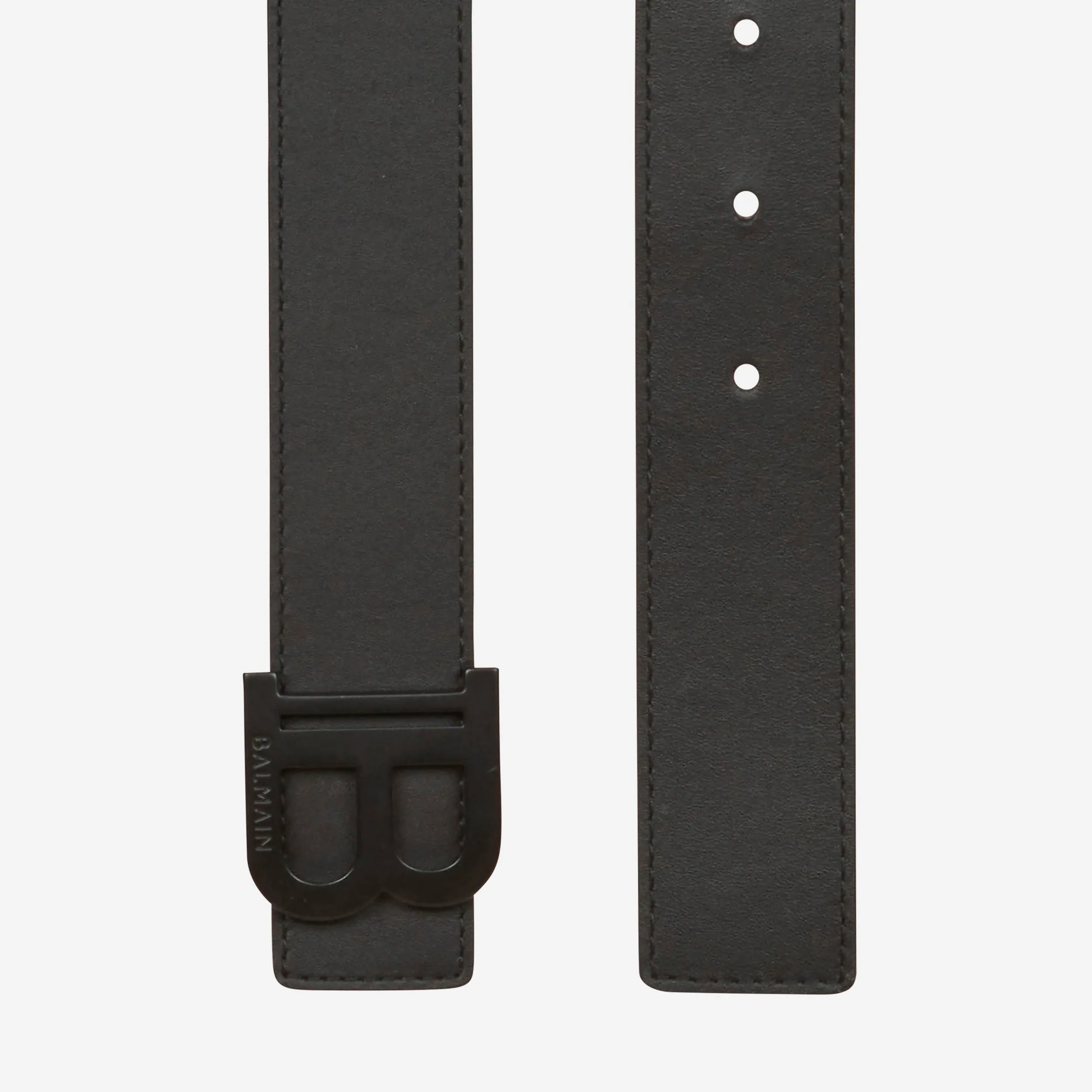 Balmain Smooth Leather B Belt