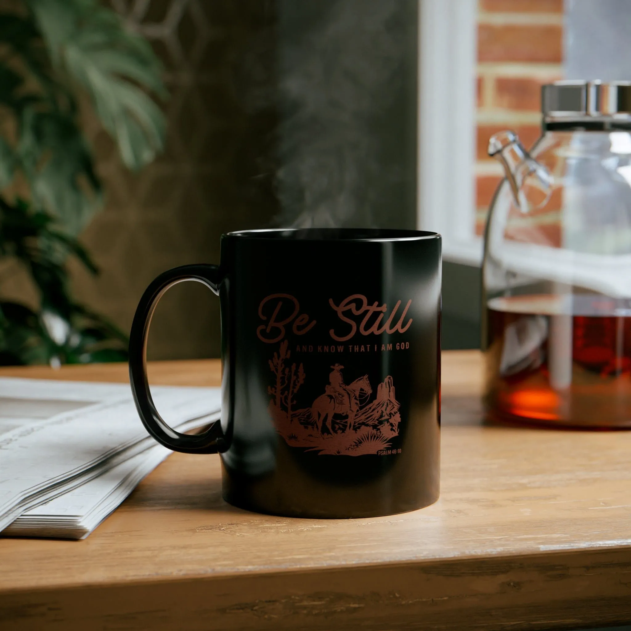 Be Still 11oz Black Mug