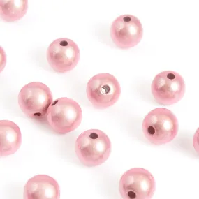 Beads-8mm Miracle Beads-Round-Pink-Quantity 20 Loose Beads