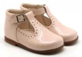 Beberlis Pink Patent Baby High Top TStrap