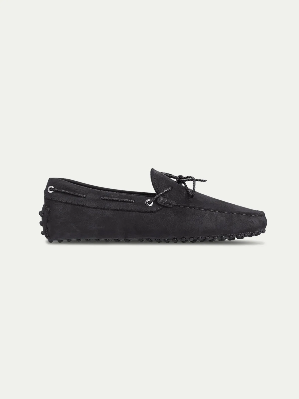 Black Nubuck Driving Shoes