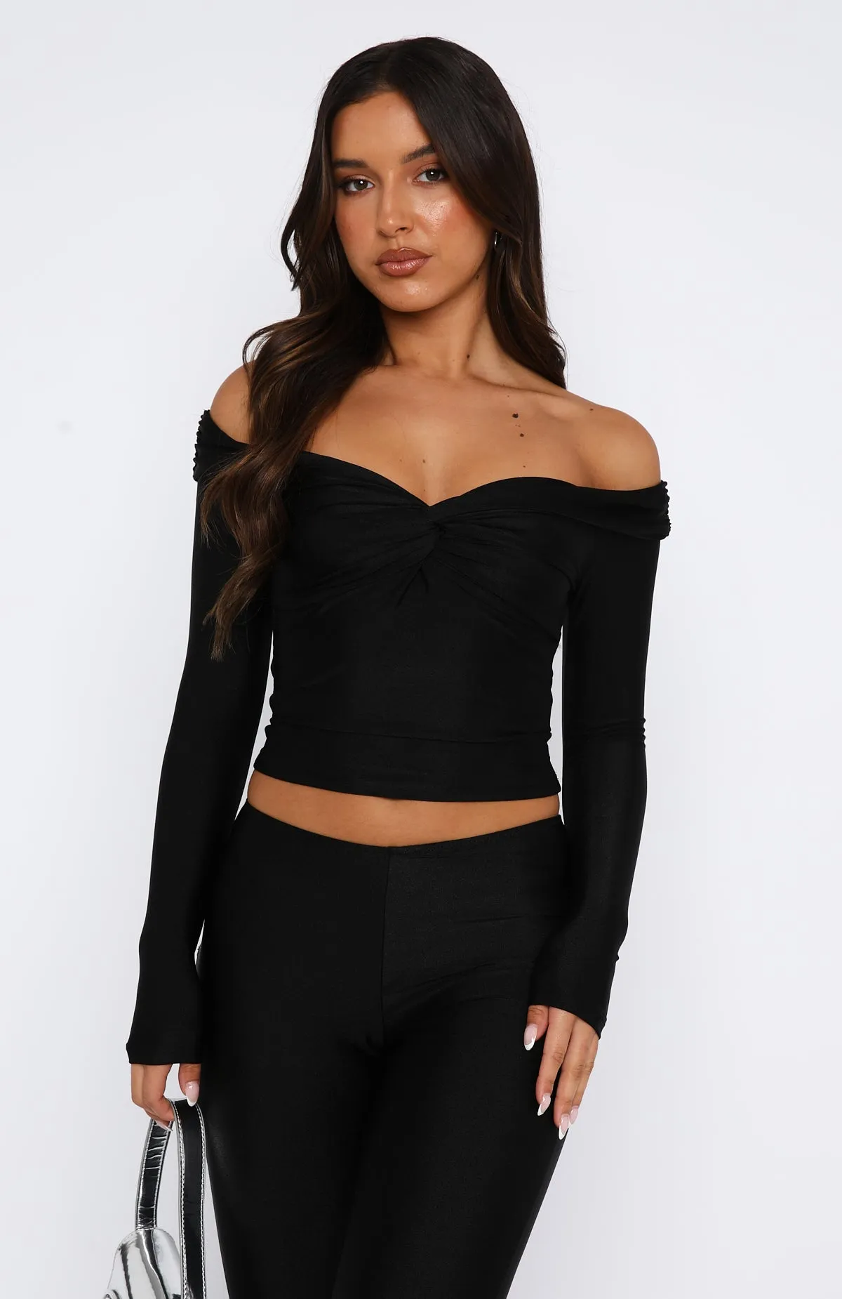 Bleeding Love Long Sleeve Top Black