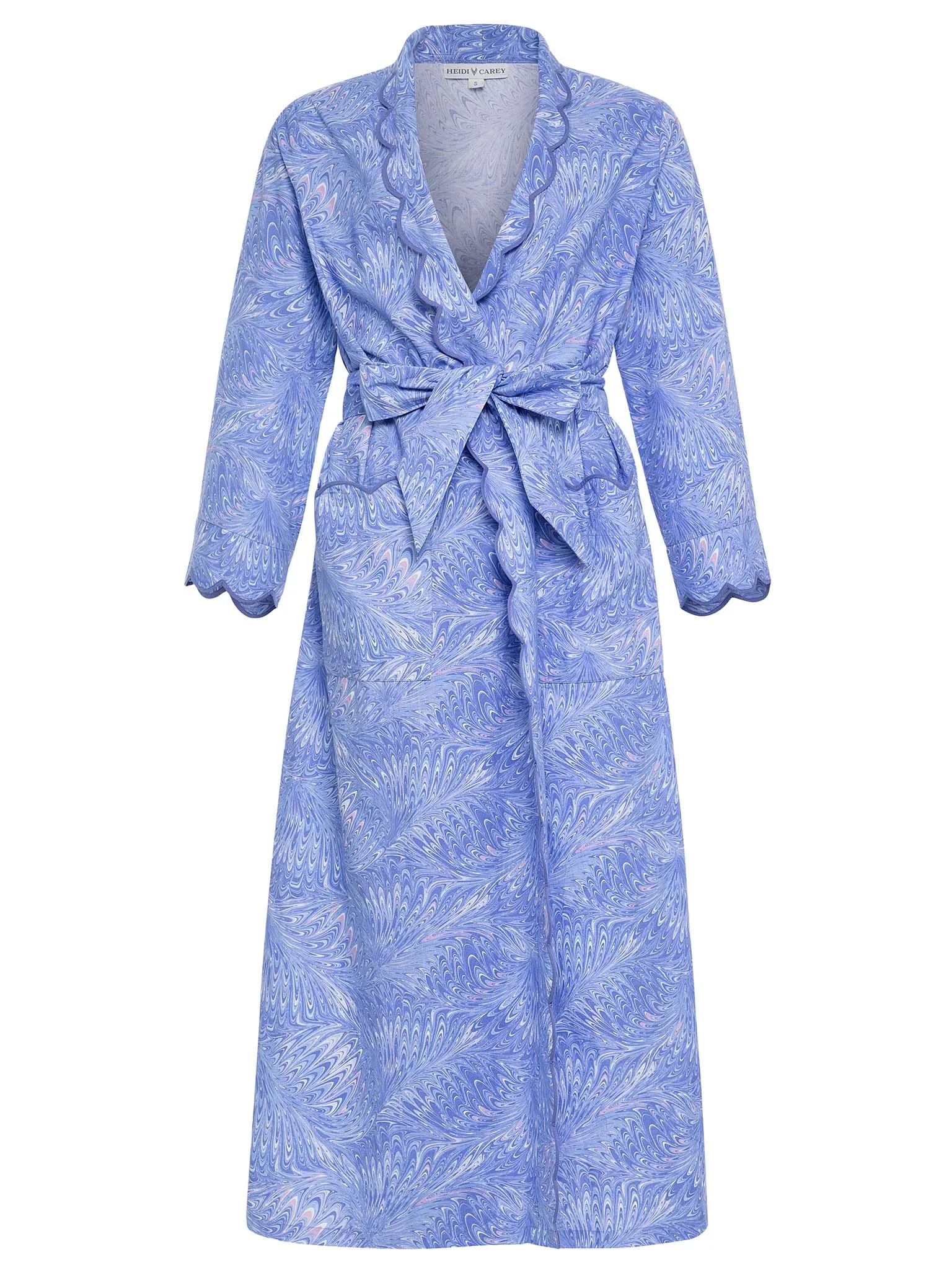 Blue Italian Marble Classic Robe