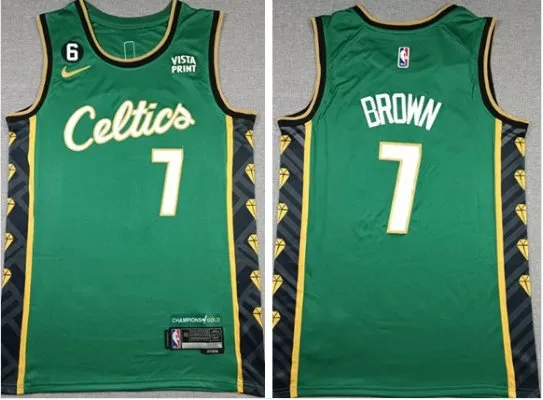 Boston Celtics #7 Jaylen Brown 2022-2023 City Jerseys Green