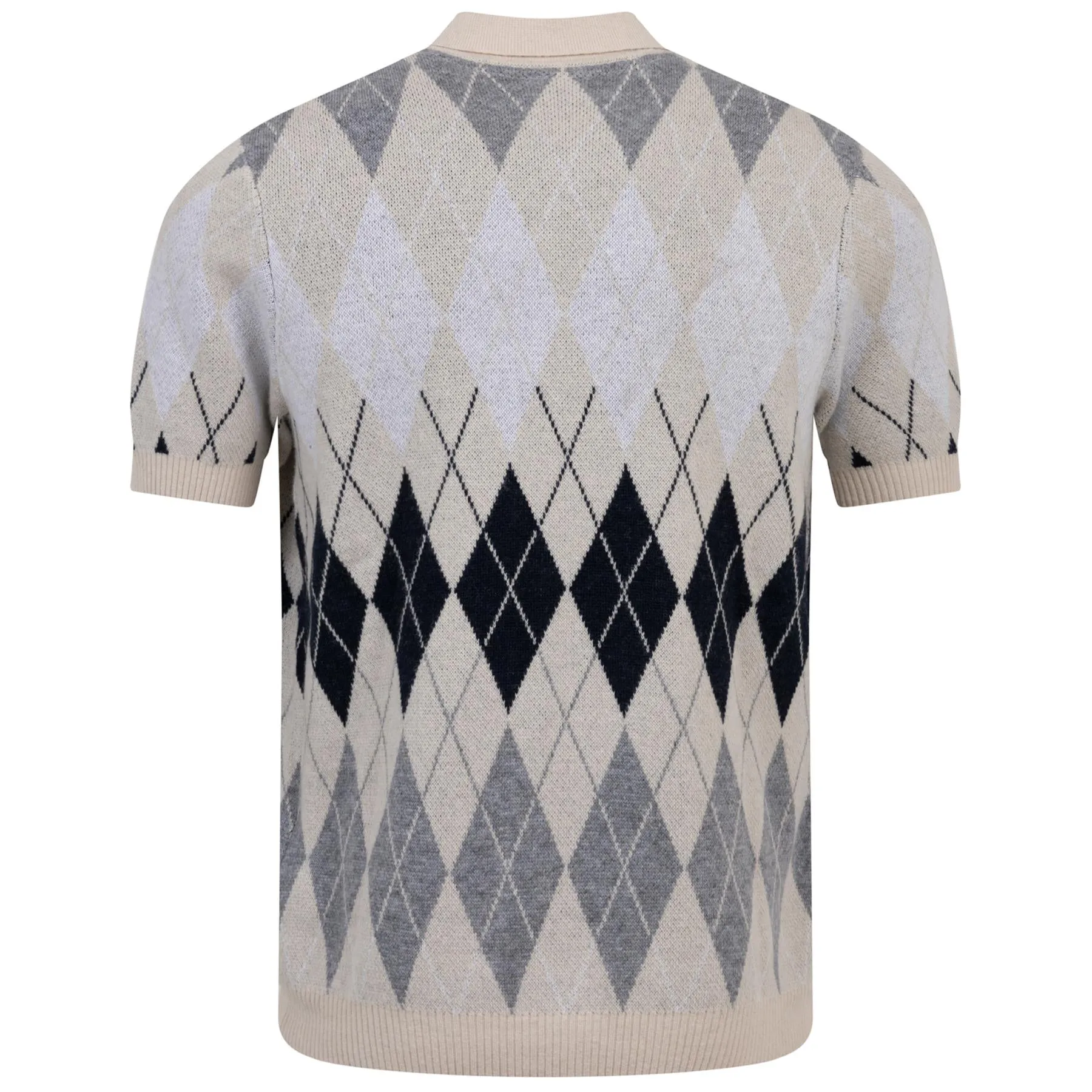 British Argyle Knitted Polo Cove - AW23