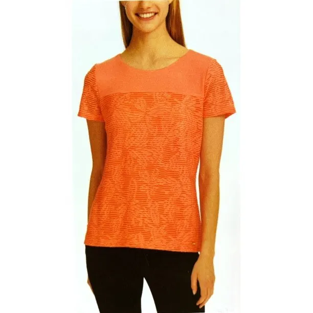 Calvin Klein Women's Stretch Textured Tee