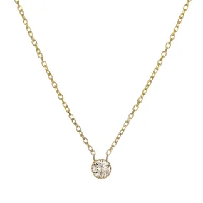 Champagne Diamond Magic Eye Necklace