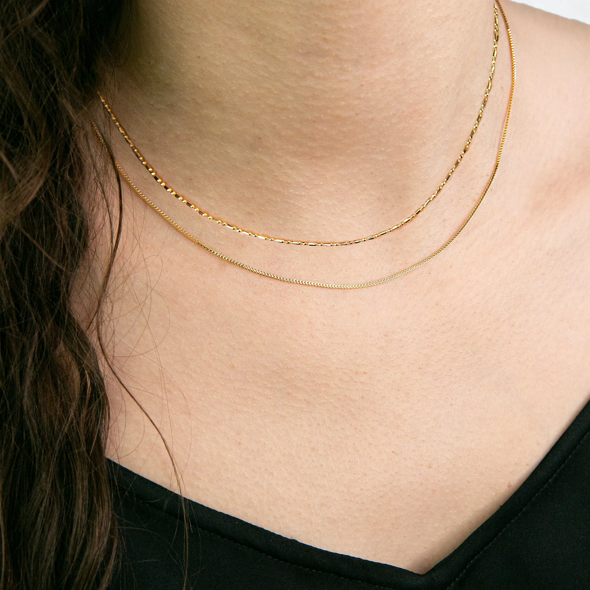 Cleo Delicate Box Chain Necklace