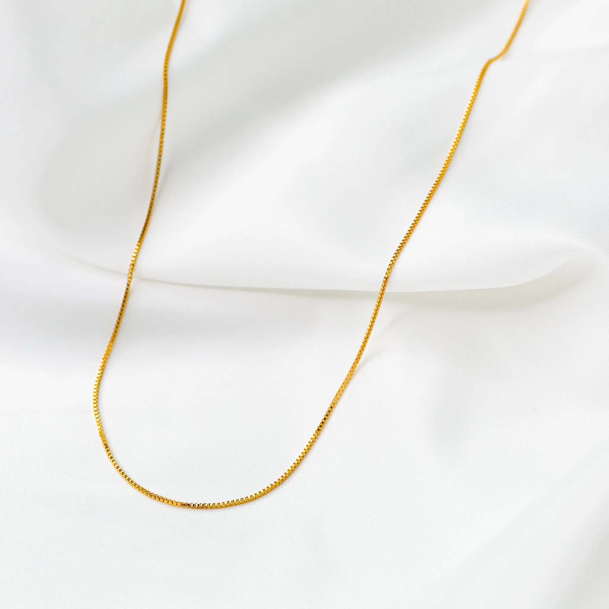 Cleo Delicate Box Chain Necklace