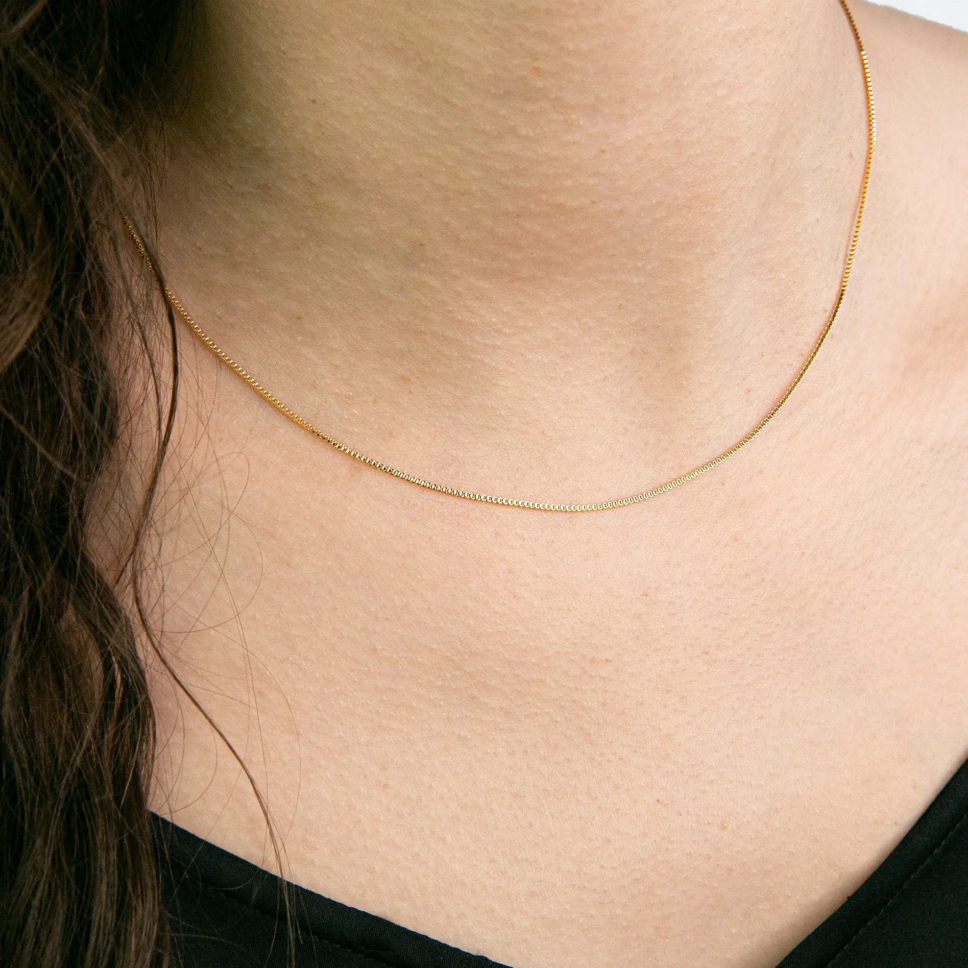 Cleo Delicate Box Chain Necklace