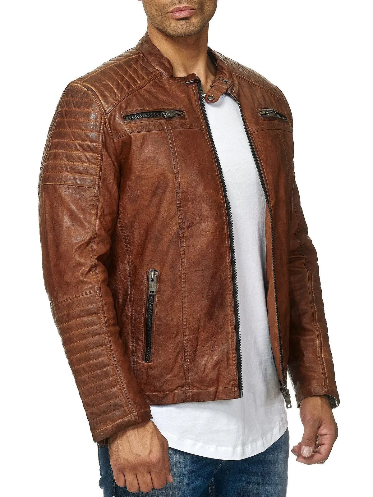 Cooper Biker Style Leather Jacket