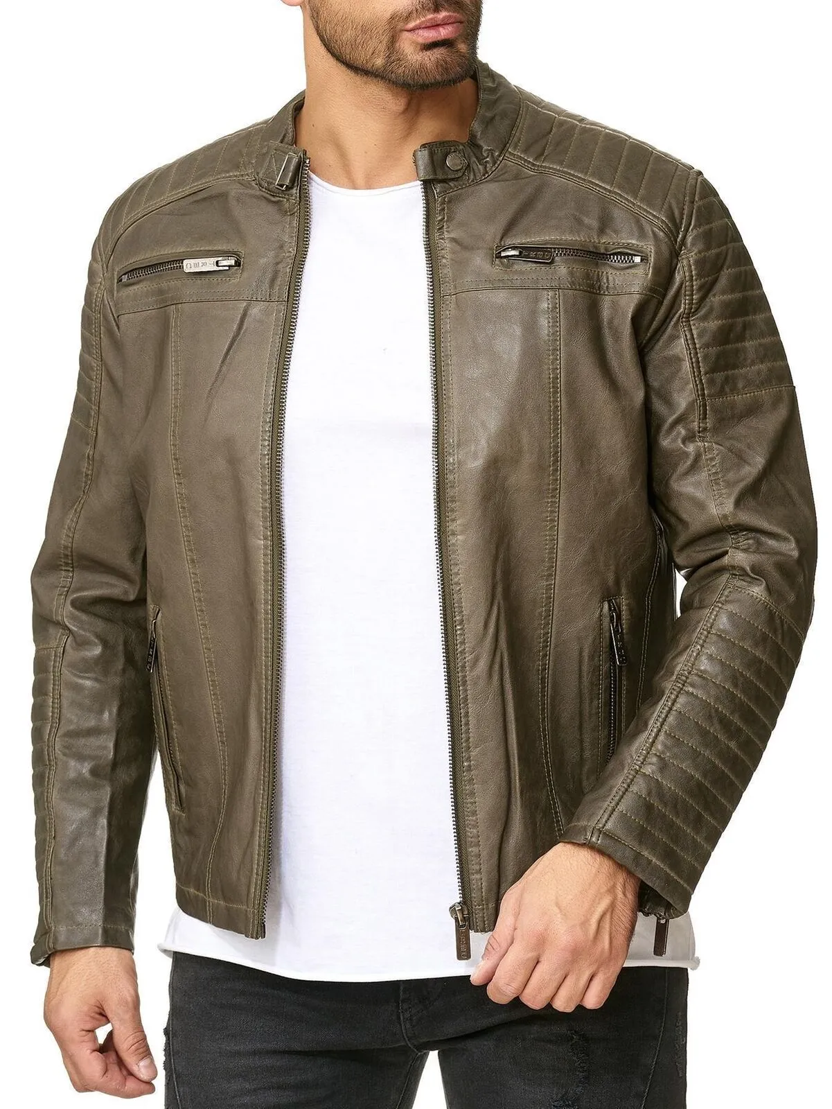 Cooper Biker Style Leather Jacket