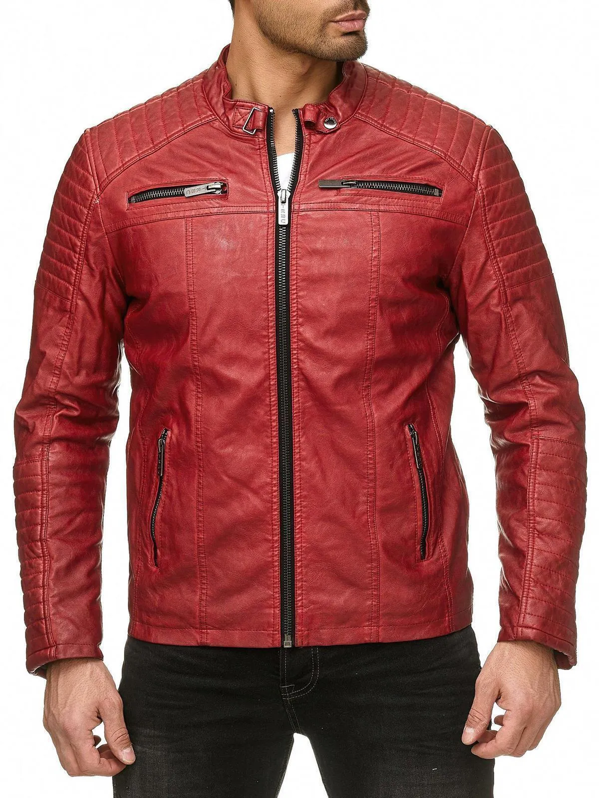 Cooper Biker Style Leather Jacket