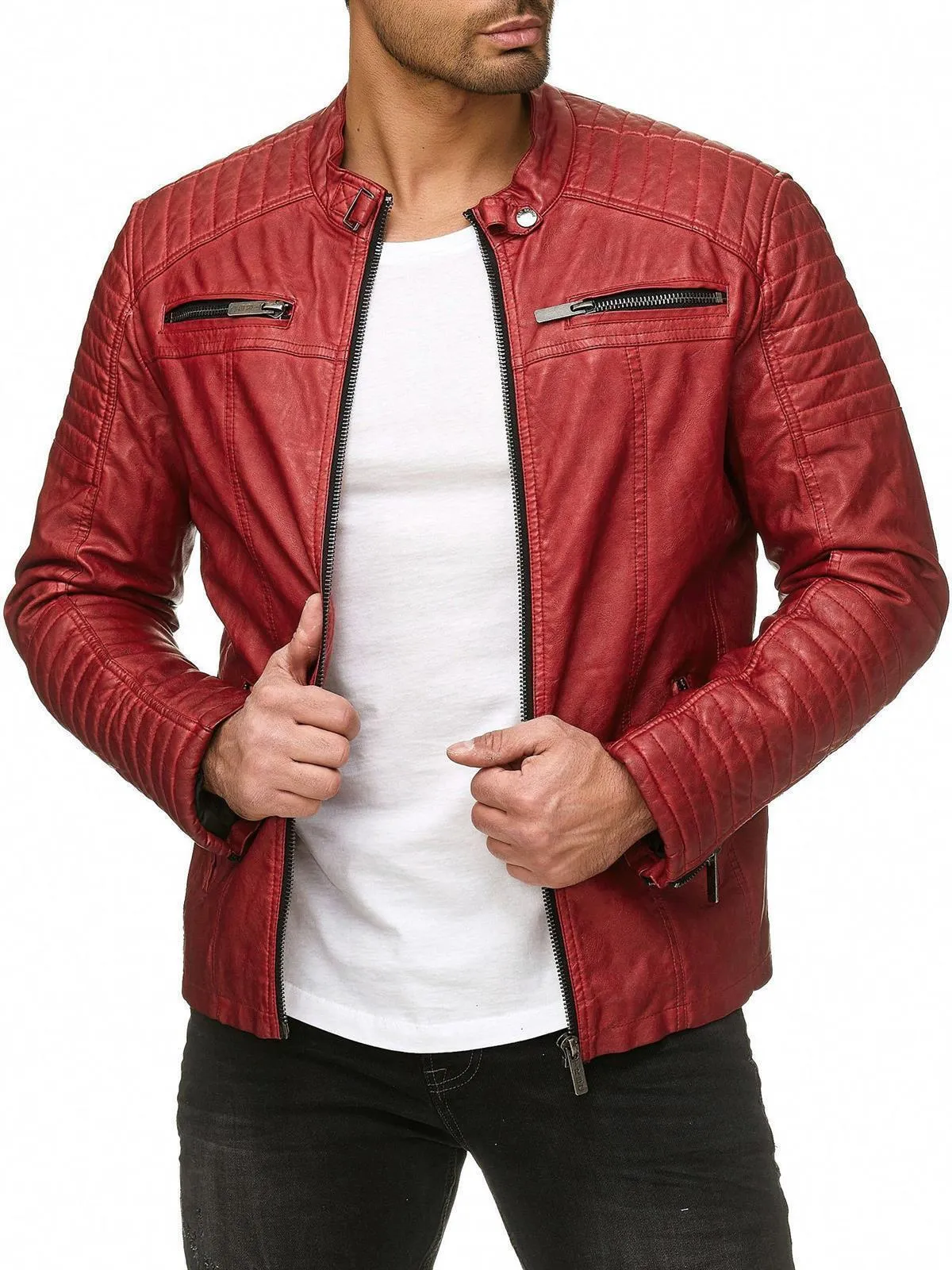 Cooper Biker Style Leather Jacket