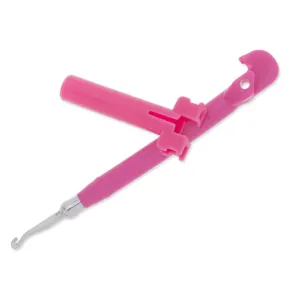 Crochet Hook,Loom Tail Upgrade Kit - Metal Hook - Pink