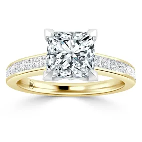 Crystal - 18ct Yellow Gold - Princess