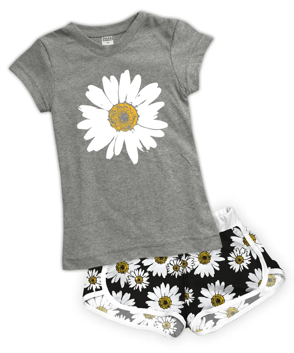 Daisy Fitted Tee & Shorts Set