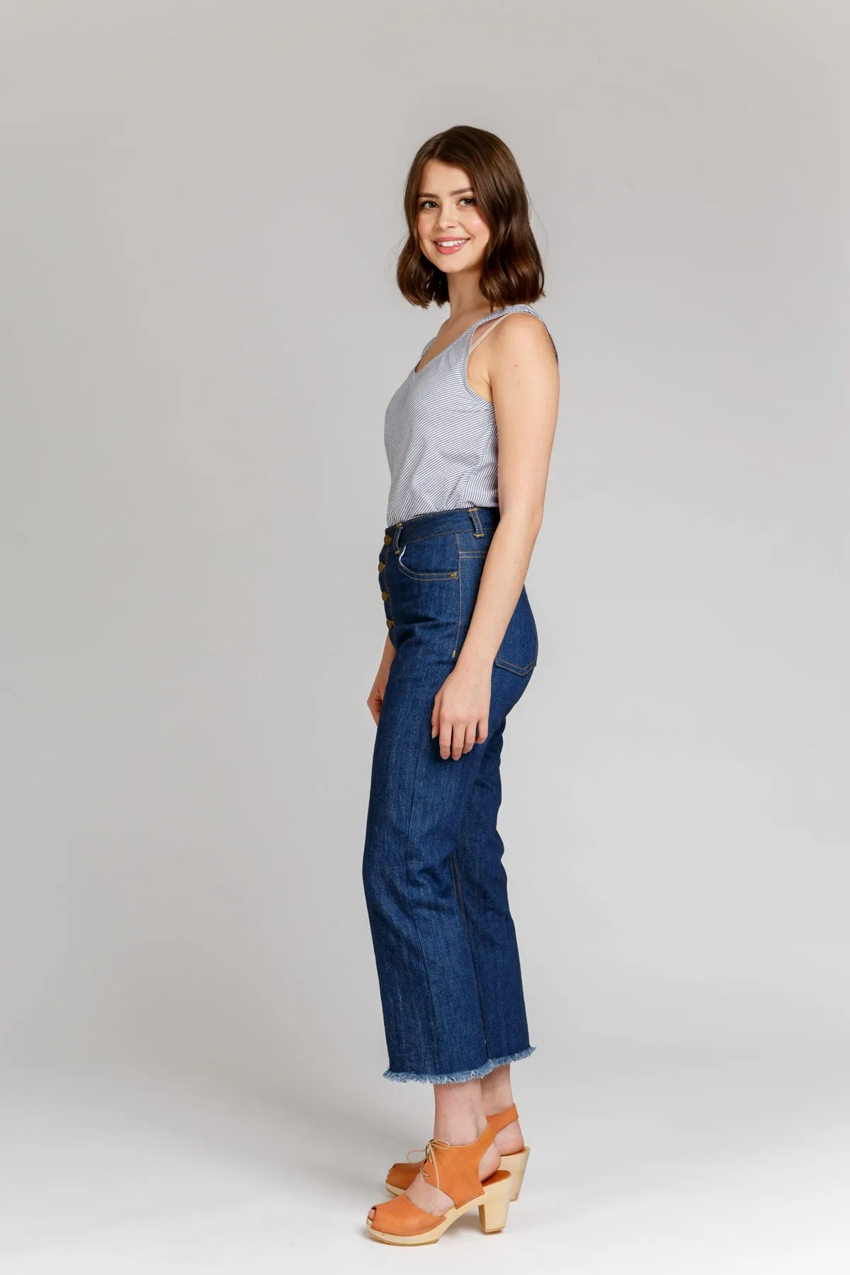 Dawn Jeans Sewing Pattern by Megan Nielsen Patterns, Sizes 0-20