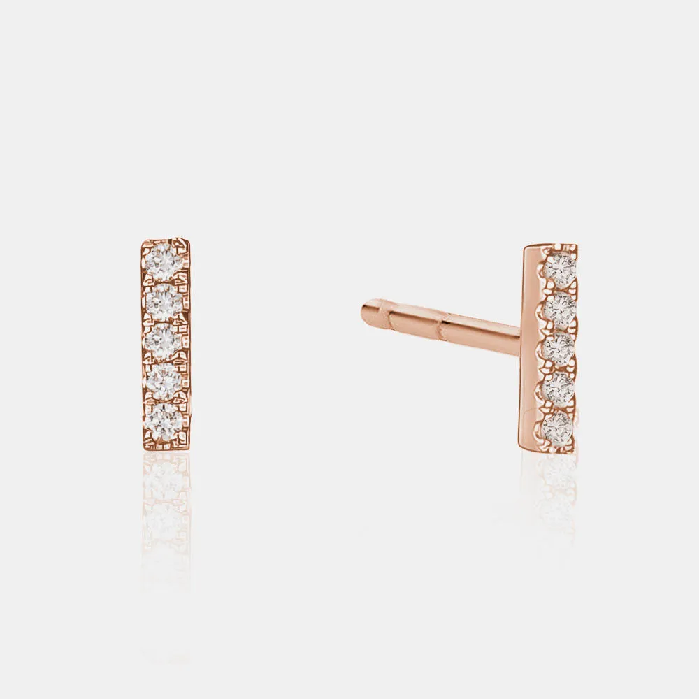 Diamond Bar Studs